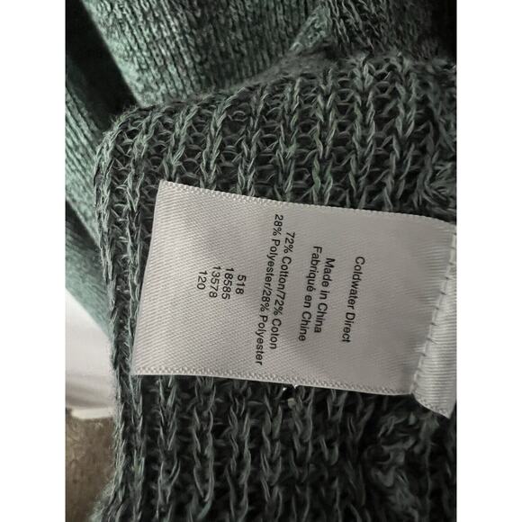 Coldwater Creek Green Marbled Open Front Cardigan Size 2X - Picture 4 of 4